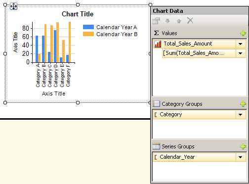 Chart Report Item in Report Designer